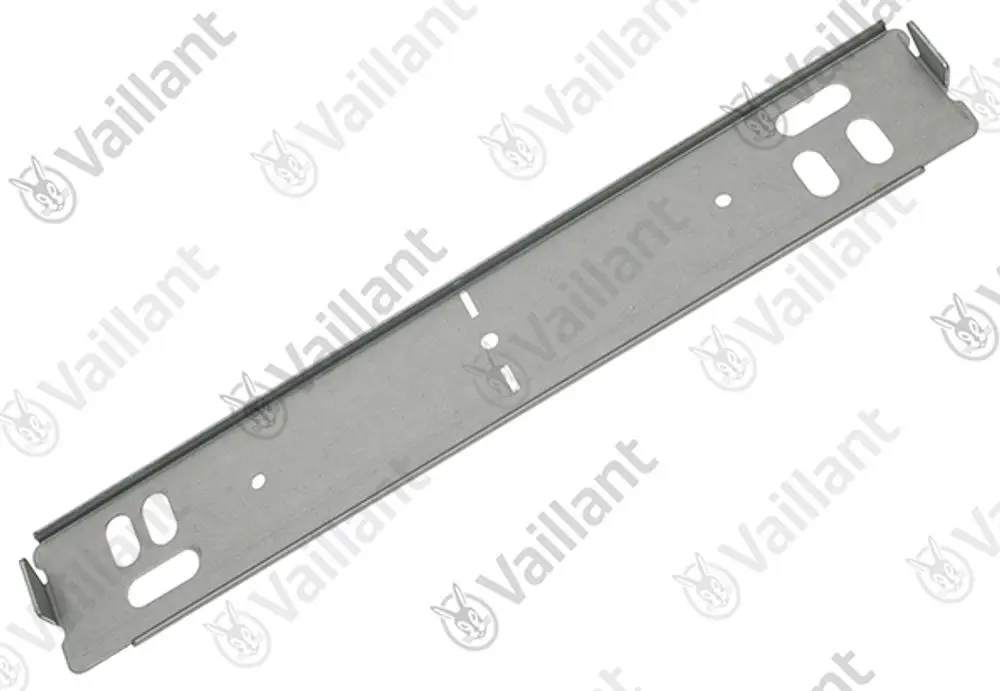 Vaillant Halter aus Metall, langgestreckt mit mehreren Öffnungen, geeignet zur Montage von Geräten.